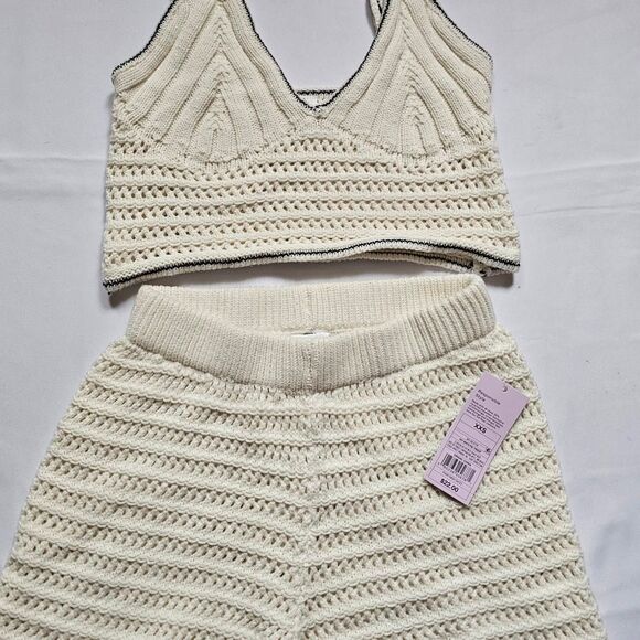 Wild Fable Women's Cream Crochet Set - Picture 1 of 7